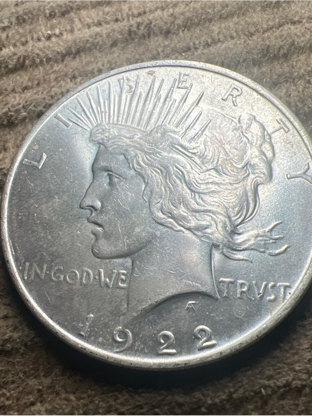 1922 D US Antique Silver PEACE DOLLAR United States Coin LIBERTY & EAGLE